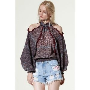 Storets cold shoulder blouse